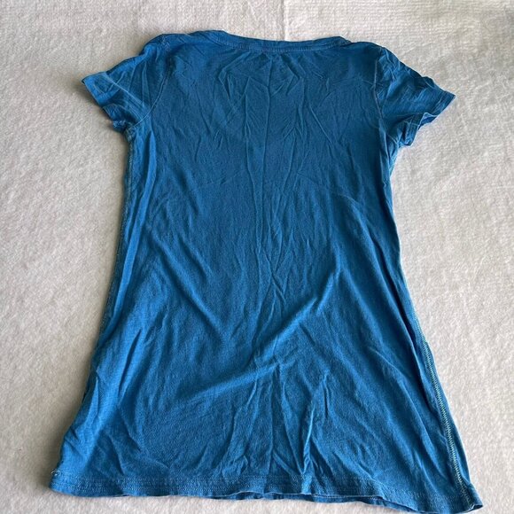 American Eagle Shirt Size Large Lot 2 Blue Thin Short Sleeve Logo Graphic - Picture 14 of 14
